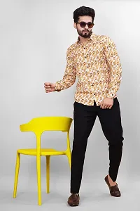 Stylish Polycotton Printed Full Sleeve Shirt For Men-thumb4