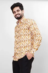 Stylish Polycotton Printed Full Sleeve Shirt For Men-thumb3