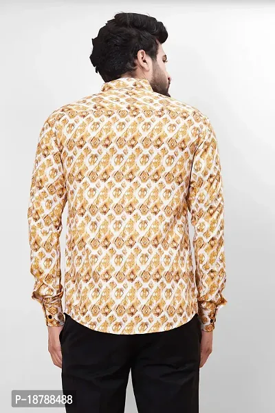 Stylish Polycotton Printed Full Sleeve Shirt For Men-thumb3