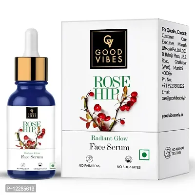 Good wibes RosGe Hip Radiant Glow Face Serum, 30 ml pack of 01-thumb0