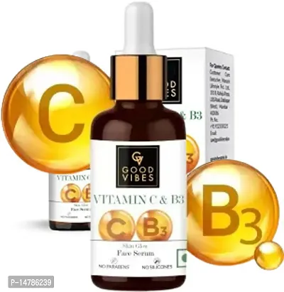 Goood wibes Vitamin C  Vitamin B3 Skin Glow Serum 30.ML PACK OF 01