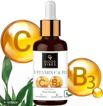 Good Vibees Vitamin C  Vitamin B3 Skin Glow Serum 30.ML PACK OF 01