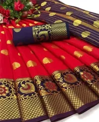 Stylish Fancy Designer Banarasi Silk Saree With Blouse Piece For Women-thumb1