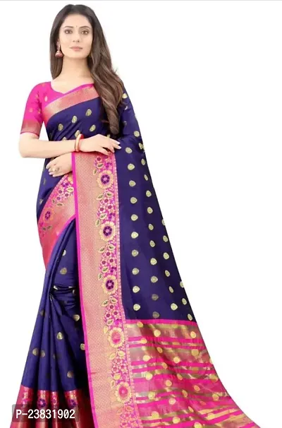 Stylish Fancy Designer Banarasi Silk Saree With Blouse Piece For Women-thumb2