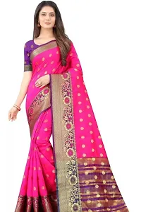 Stylish Fancy Designer Banarasi Silk Saree With Blouse Piece For Women-thumb1