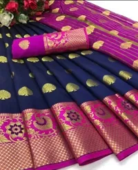 Stylish Fancy Designer Banarasi Silk Saree With Blouse Piece For Women-thumb1