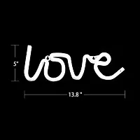 HNA GIFTING Neon Love Signs Light LED Love Art Decorative Marquee Sign - Wall Decor-thumb2