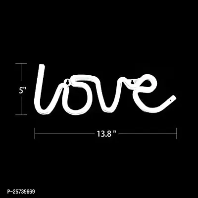 HNA GIFTING Neon Love Signs Light LED Love Art Decorative Marquee Sign - Wall Decor-thumb3