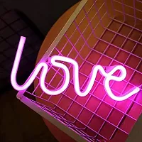 HNA GIFTING Neon Love Signs Light LED Love Art Decorative Marquee Sign - Wall Decor-thumb1