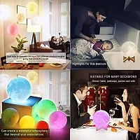 HNA GIFTING Crystal Diamond Table Lamp Dimmable Touch and Remote Control Romantic 16 Color Diamond Table Lamps USB Rechargable LED Night Stand Lamp (Multicolor, Pack of 1) (Moon Lamp 1)-thumb3