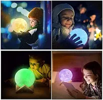 HNA GIFTING Crystal Diamond Table Lamp Dimmable Touch and Remote Control Romantic 16 Color Diamond Table Lamps USB Rechargable LED Night Stand Lamp (Multicolor, Pack of 1) (Moon Lamp 1)-thumb4