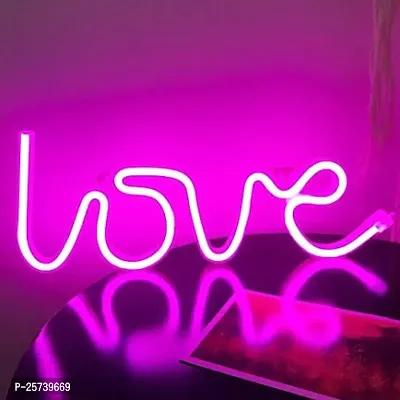 HNA GIFTING Neon Love Signs Light LED Love Art Decorative Marquee Sign - Wall Decor-thumb4