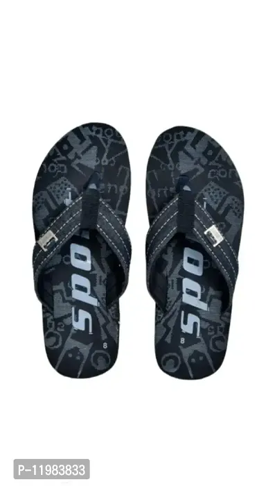 Atwal Mens Black Flipflop