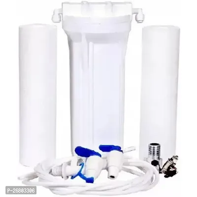 E.F.M RO Service Kit Pre-filter Housing Bowl + 2 Pcs. Spun Filter + SS Inlet Ball Solid Filter Cartridge