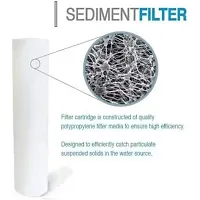 E.F.M Ro Spun filter 10 Kemflo ps-05 pre filter candle cartridge Solid Filter Cartridge  (Pack of 12)-thumb2