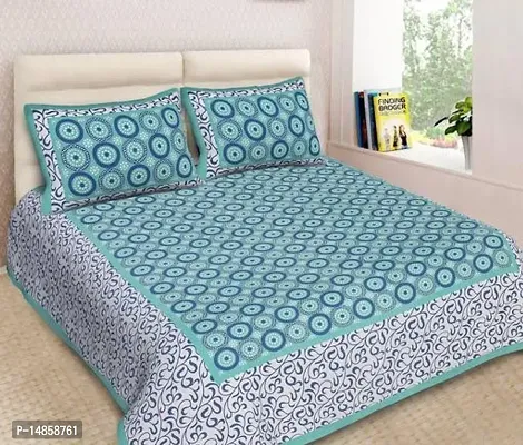 Comfortable Cotton  Queen Bedsheet with Pillow Covers