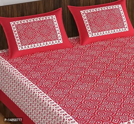 Comfortable Cotton  Queen Bedsheet with Pillow Covers