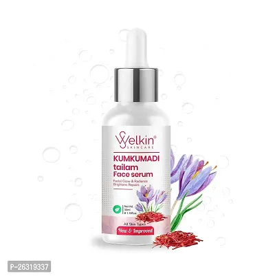 Welkin Skin Care Kumkumadi Tailam Face Oil For Glowing Skin 30ml. Face Serum Beauty Oil For Acne, Pimples, Spots, Black Heads-thumb3