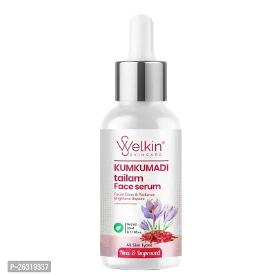 Welkin Skin Care Kumkumadi Tailam Face Oil For Glowing Skin 30ml. Face Serum Beauty Oil For Acne, Pimples, Spots, Black Heads