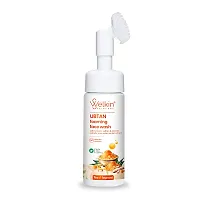 Welkin SKIN CARE Ubtan Foaming Face Wash with Built-In Face Brush for Deep Cleansing-thumb2