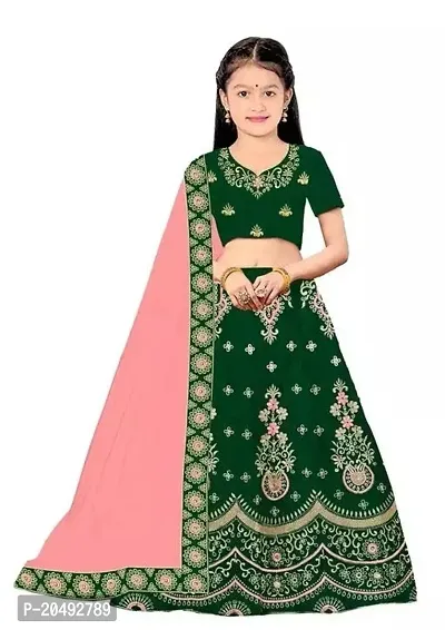 Fancy Satin Lehenga Cholis For Baby Girl