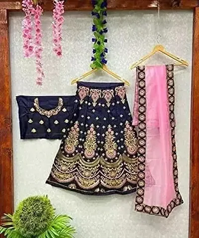 Fashionable Satin Lehenga Cholis 