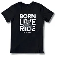 Born Live Ride T Shirt (Medium, Black)-thumb1