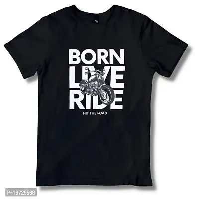 Born Live Ride T Shirt (Medium, Black)-thumb2