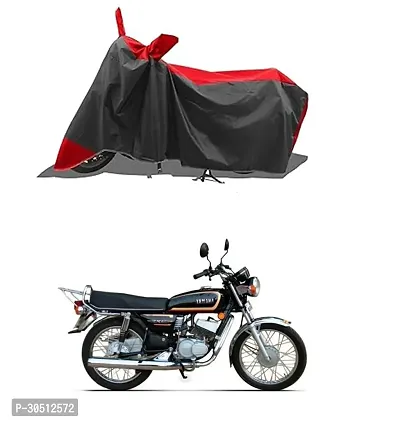 FASTAK - Two Wheeler - Bike Cover for 2024 Yamaha Rx-135 Bike Cover with Water-Resistant and Dust Proof Premium 190T Fabric_Red Stripe-thumb0