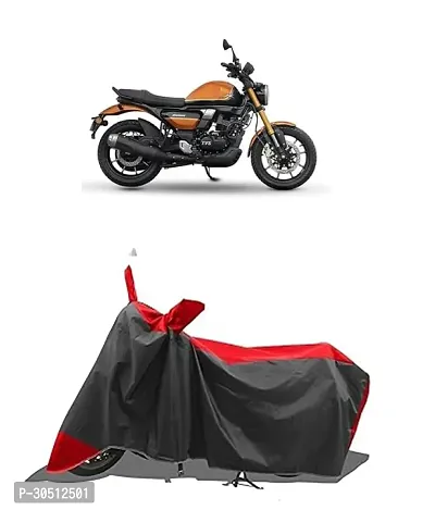 FASTAK - Two Wheeler - Bike Cover for 2024 TVS Ronin Bs6 Bike Cover with Water-Resistant and Dust Proof Premium 190T Fabric_Red Stripe-thumb0