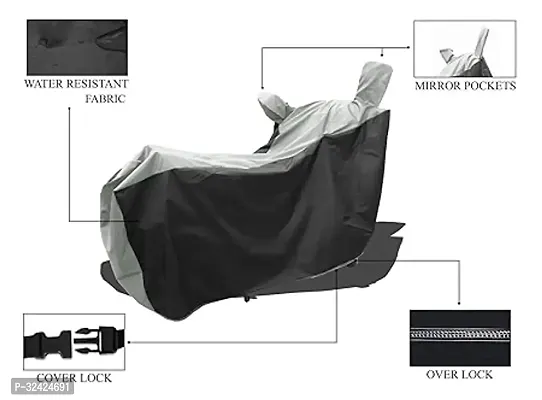 Water Resistant And Dust Proof Polyester Bike Cover For Honda Unicorn 160-thumb2