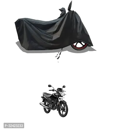 Stylish Water-Resistant 2024 Bike Cover For Tvs Sports And Dust-Proof Premium Polyester Fabric_Black Stripe Large-thumb0