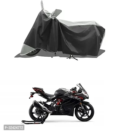 Water Resistant And Dust Proof Polyester Bike Cover For Tvs Apache Rr 310-thumb0