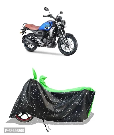 VESMEI - 100% Water-Resistant 2024 Bike Cover for Yaamaha FZ-X BS6 and Dust-Proof Premium Polyester Fabric_Green Stripe Large-thumb0