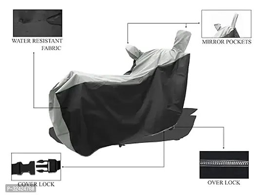 Water Resistant And Dust Proof Polyester Bike Cover For Tvs Apache Rtr 2V Rm Bluetooth-thumb2