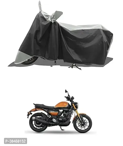 VESMEI - Two Wheeler - Bike Cover for 2024 TVS Ronin 225 Bike Cover with Water-Resistant and Dust Proof Premium 190T Fabric_Grey Stripe-thumb0