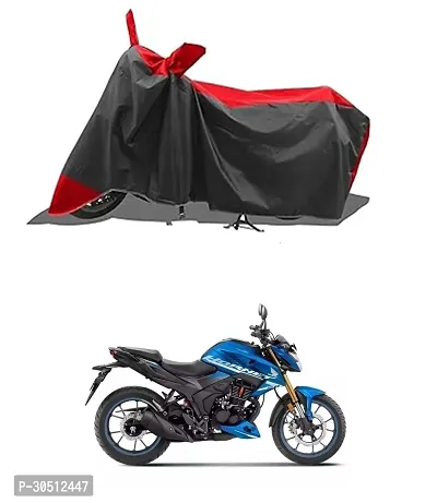 FASTAK - Two Wheeler - Bike Cover for 2024 Honda Hornet 2.0 Bike Cover with Water-Resistant and Dust Proof Premium 190T Fabric_Red Stripe-thumb0