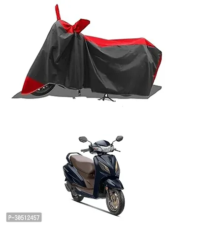 FASTAK - Two Wheeler - Bike Cover for 2024 Honda Activa 6G new bs6 Bike Cover with Water-Resistant and Dust Proof Premium 190T Fabric_Red Stripe-thumb0