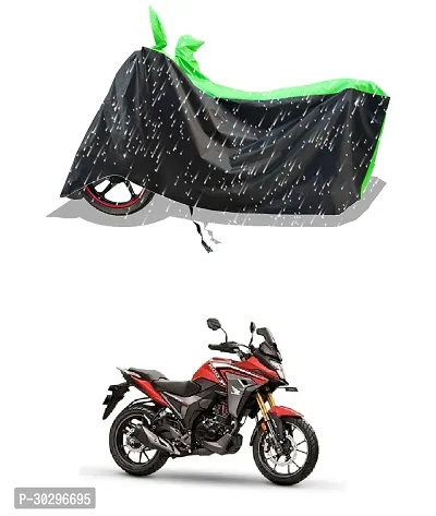 VESMEI - 100% Water-Resistant 2024 Bike Cover for Honda CB 200X and Dust-Proof Premium Polyester Fabric_Green Stripe Large-thumb0