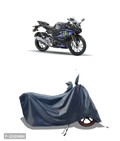 Stylish Bike Cover Water-Resistant For Yaamaha R15M Moto Gp Edition And Dust-Proof Premium Polyester Fabric_Entire Nevy Large-thumb0