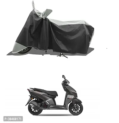 VESMEI - Two Wheeler - Bike Cover for 2024 TVS NTORQ 125 Race Edition Bike Cover with Water-Resistant and Dust Proof Premium 190T Fabric_Grey Stripe-thumb0