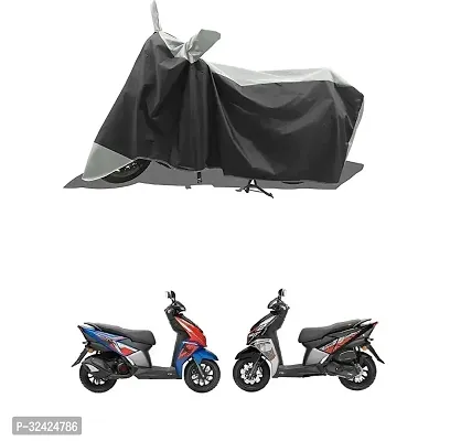 Water Resistant And Dust Proof Polyester Bike Cover For Tvs Ntorq 125 Super Squad Edition-thumb0