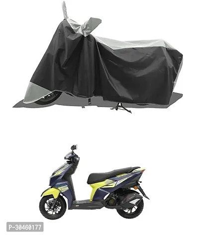 VESMEI - Two Wheeler - Bike Cover for 2024 TVS NTORQ 125 XT Bike Cover with Water-Resistant and Dust Proof Premium 190T Fabric_Grey Stripe-thumb0