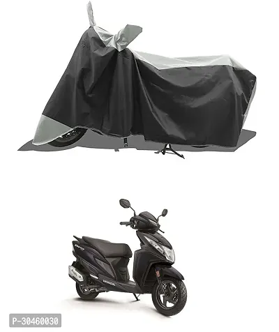 VESMEI - Two Wheeler - Bike Cover for 2024 Honda Dio 125 Bike Cover with Water-Resistant and Dust Proof Premium 190T Fabric_Grey Stripe