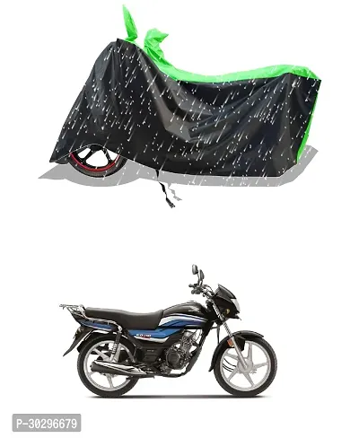 VESMEI - 100% Water-Resistant 2024 Bike Cover for Honda CD Dream 110 and Dust-Proof Premium Polyester Fabric_Green Stripe Large