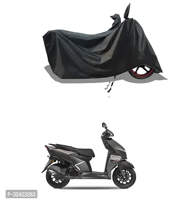 Stylish Water-Resistant 2024 Bike Cover For Tvs Ntorq 125 Race Edition And Dust-Proof Premium Polyester Fabric_Black Stripe Large-thumb0