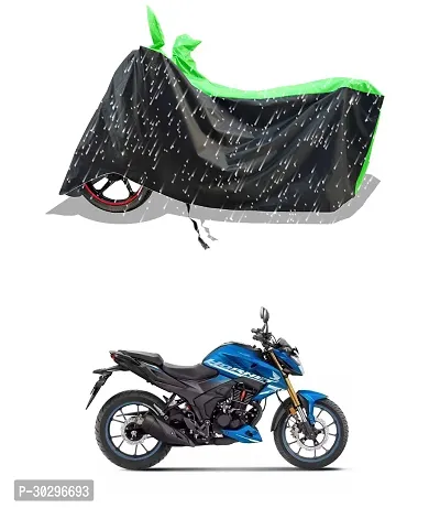 VESMEI - 100% Water-Resistant 2024 Bike Cover for Honda Hornet 2.0 and Dust-Proof Premium Polyester Fabric_Green Stripe Large