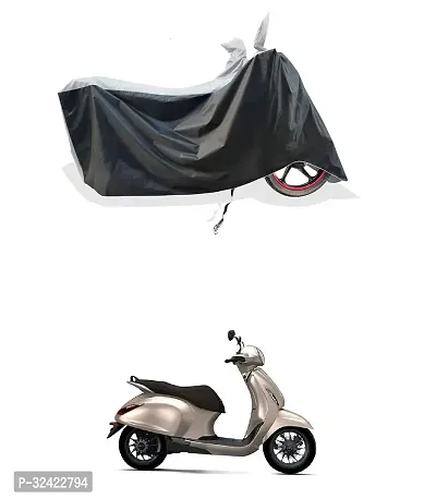 Premium Polyester Waterproof Bike Cover For Bajaj Chetak Electric-thumb0