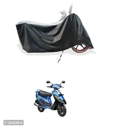 Premium Polyester Waterproof Bike Cover For Tvs Scooty Pep Plus-thumb0