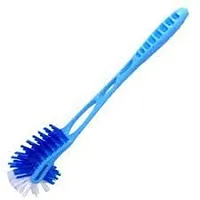 Toilet Brush Double Hockey Shape Antibacteria, Toilet Brush for Western and Indian Toilet, Bathroom Brush Pack of 5-thumb1